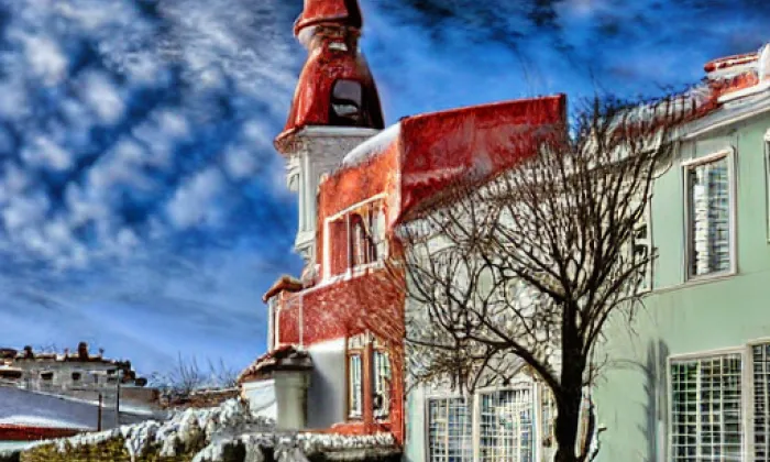 Kostel svatého Ondřeje (Rychnov nad Malší) – winter