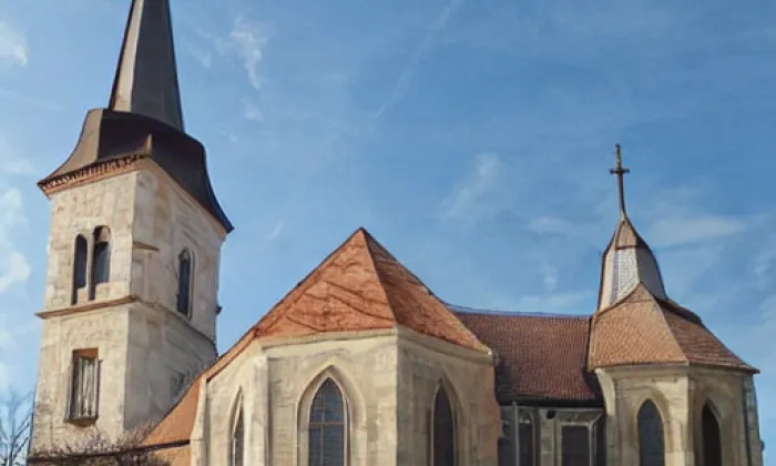 Kostel svatého Ondřeje (Starý Kolín) – noc