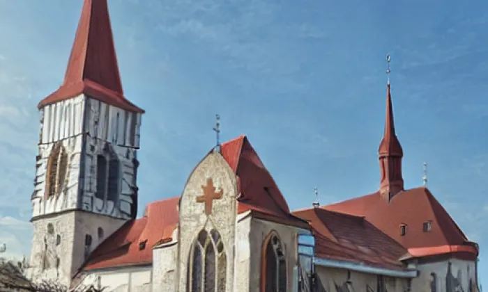 Kostel svatého Ondřeje (Starý Kolín) – léto