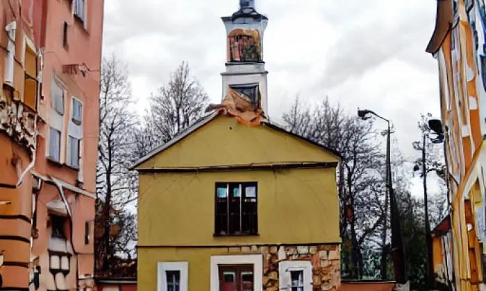 kostel svatého Ondřeje s Mozartovými sady – autumn