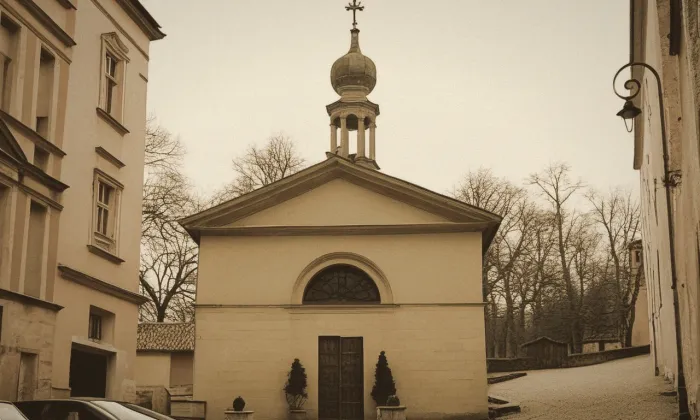 kostel svatého Ondřeje s Mozartovými sady – historical