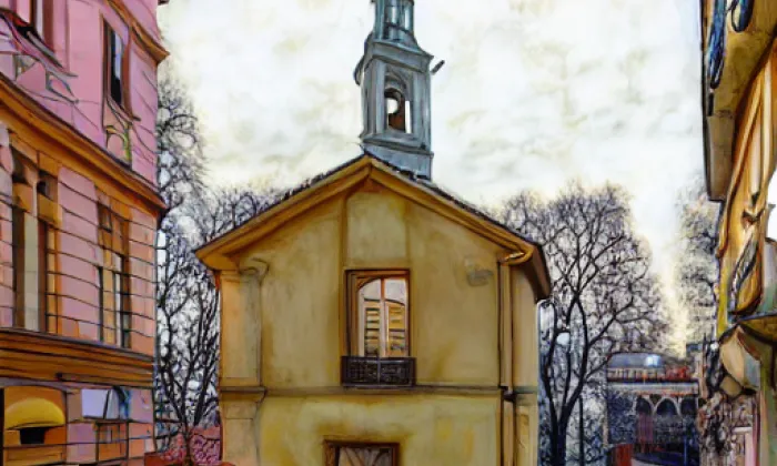 kostel svatého Ondřeje s Mozartovými sady – summer