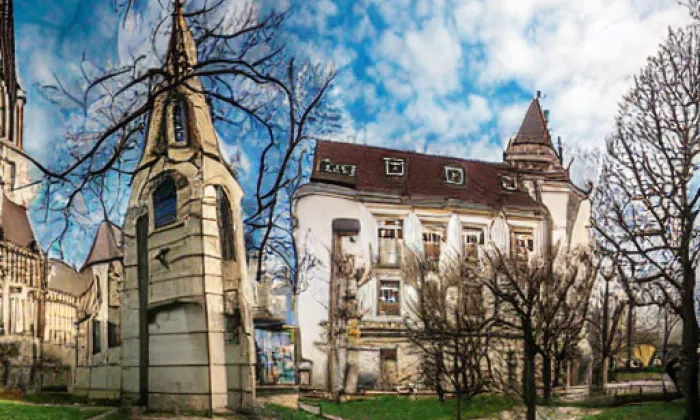 Kostel svatého Pankráce v Praze – noc