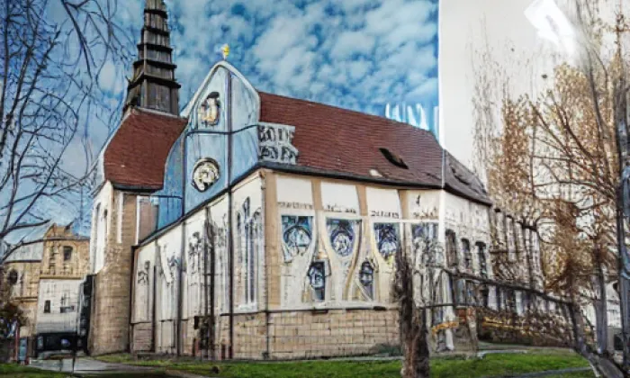 Kostel svatého Pankráce v Praze – winter