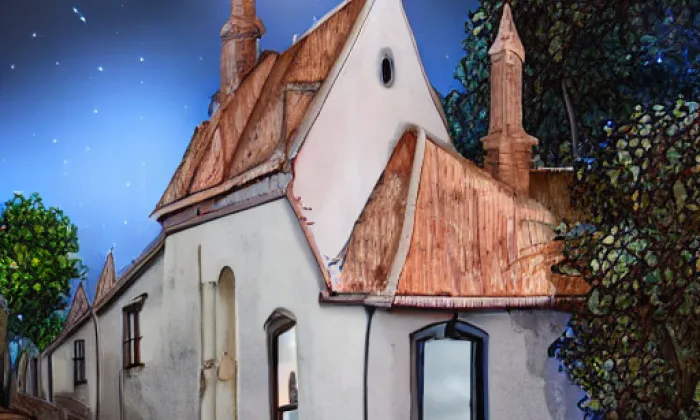 kostel svatého Petra (Krahulov) – noc