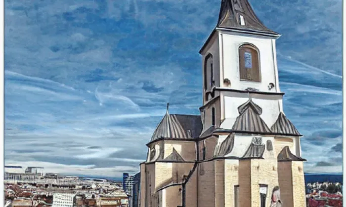 Kostel svatého Petra a Pavla, Říčany, okres Praha-východ – winter