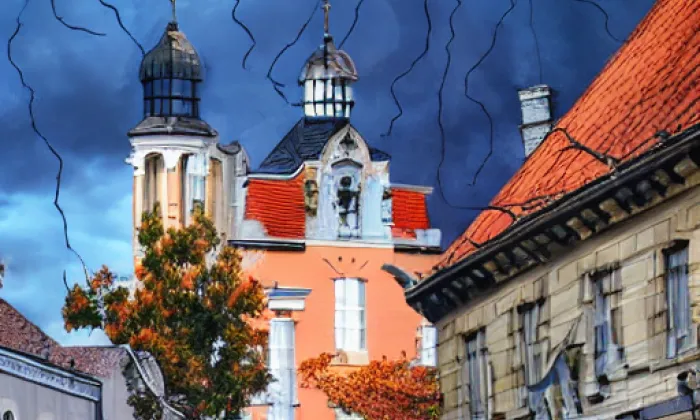 Kostel svatého Petra a Pavla (Březno) – autumn