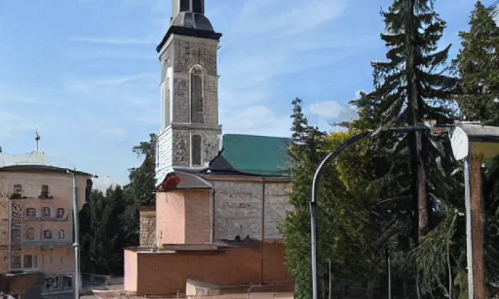 Kostel svatého Petra a Pavla (Bezno) – winter