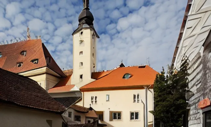 kostel svatého Petra a Pavla (Dalešice) – podzim