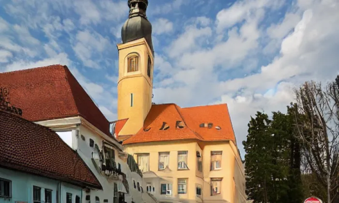 kostel svatého Petra a Pavla (Dalešice) – noc