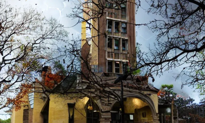 kostel svatého Petra a Pavla (Hlušovice) – autumn