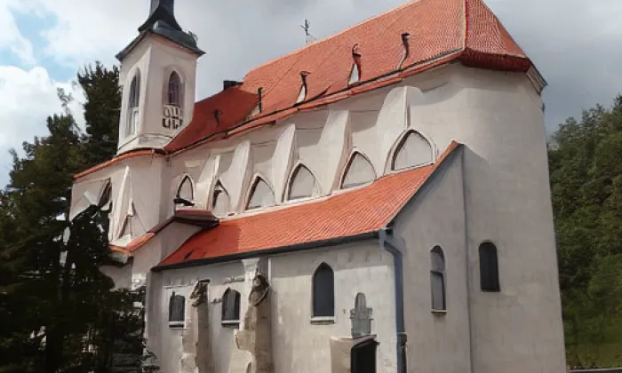 kostel svatého Petra a Pavla (Horní Dubňany) – winter