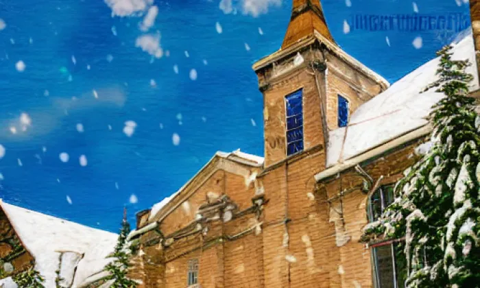 Kostel svatého Petra a Pavla (Jeníkovice) – winter