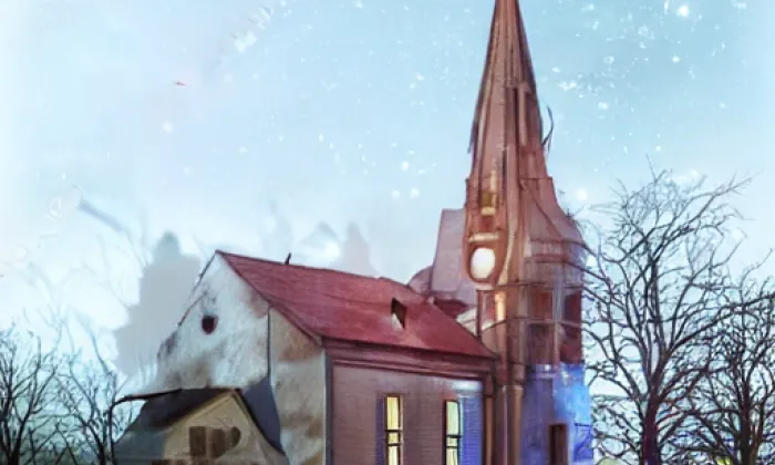 Kostel svatého Petra a Pavla (Kadaň) – noc