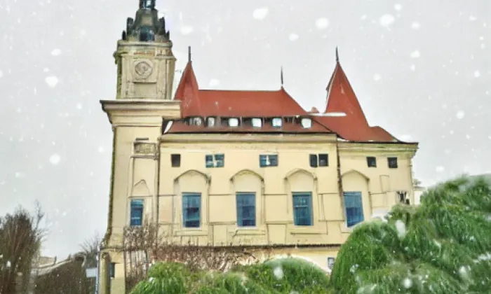 Kostel svatého Petra a Pavla (Konecchlumí) – zima