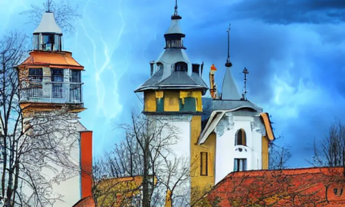Kostel svatého Petra a Pavla (Korouhev) – autumn