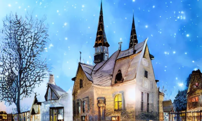 Kostel svatého Petra a Pavla (Korouhev) – noc