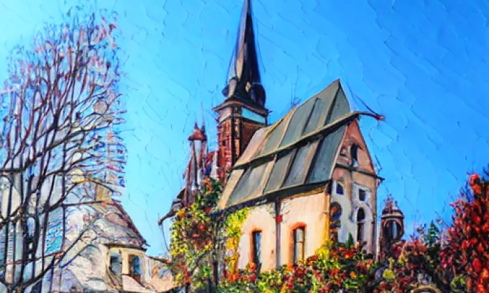 Kostel svatého Petra a Pavla (Korouhev) – summer