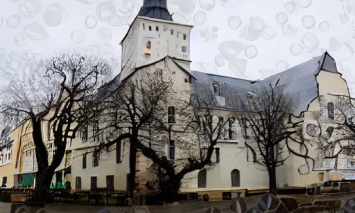 kostel svatého Petra a Pavla (Krajková) – autumn