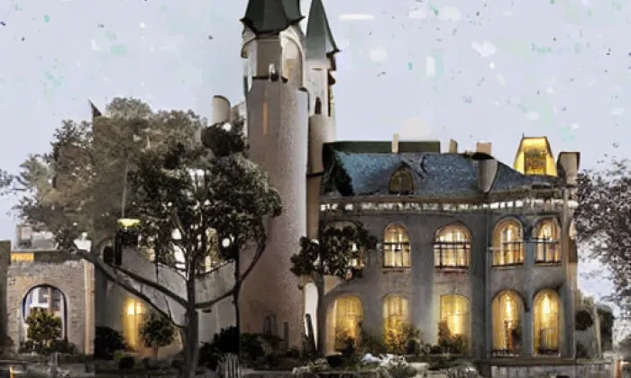 kostel svatého Petra a Pavla (Krajková) – noc