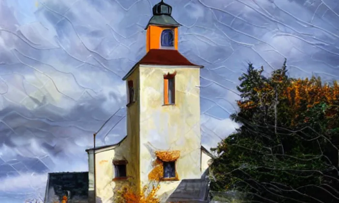 Kostel svatého Petra a Pavla (Kučerov) – autumn