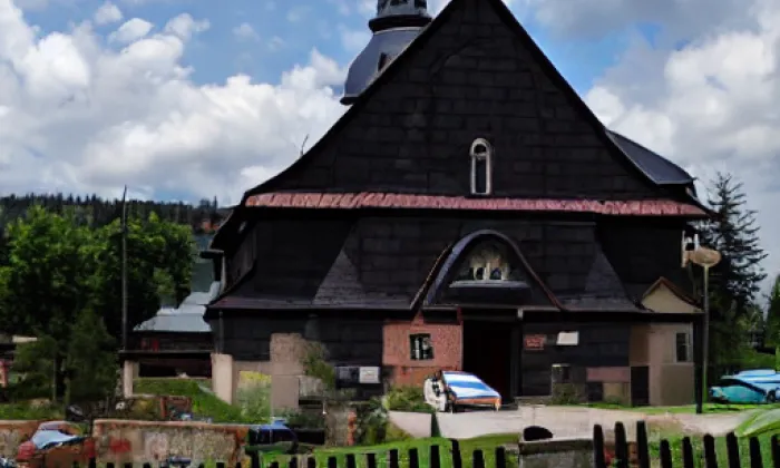 kostel svatého Petra a Pavla (Liberk) – zima