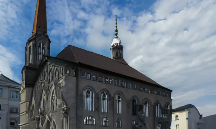 kostel svatého Petra a Pavla (Nový Hrádek) – léto