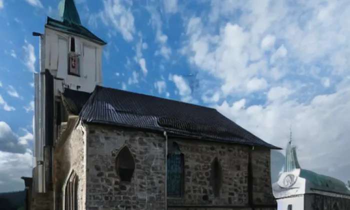 kostel svatého Petra a Pavla (Nový Hrádek) – zima