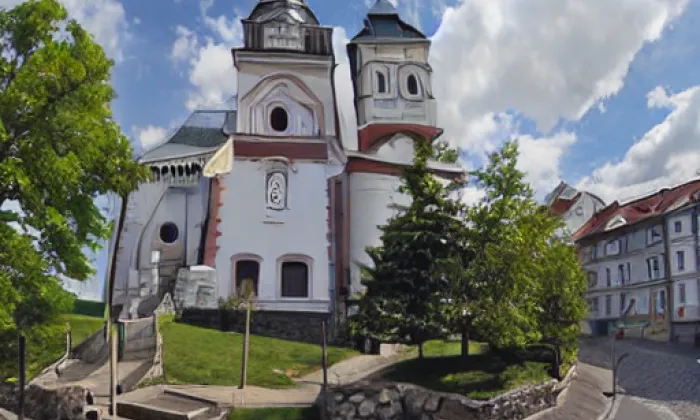 Kostel svatého Petra a Pavla (Semily) – jaro