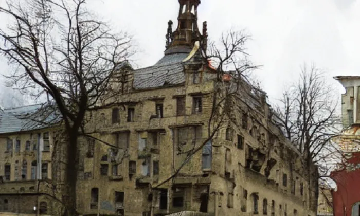 Kostel svatého Petra a Pavla (Soběnice) – akvarel