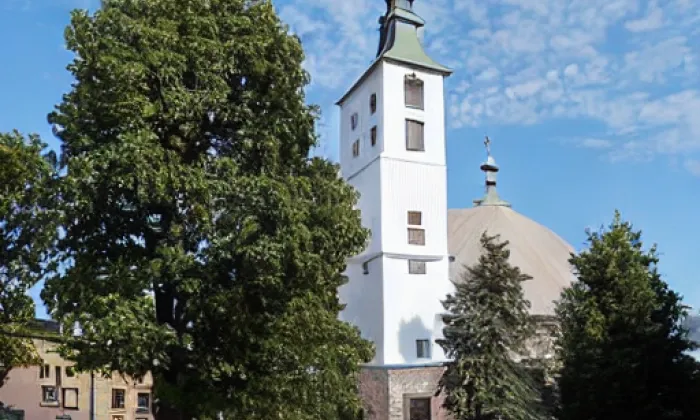 kostel svatého Petra a Pavla (Těšetice) – zima