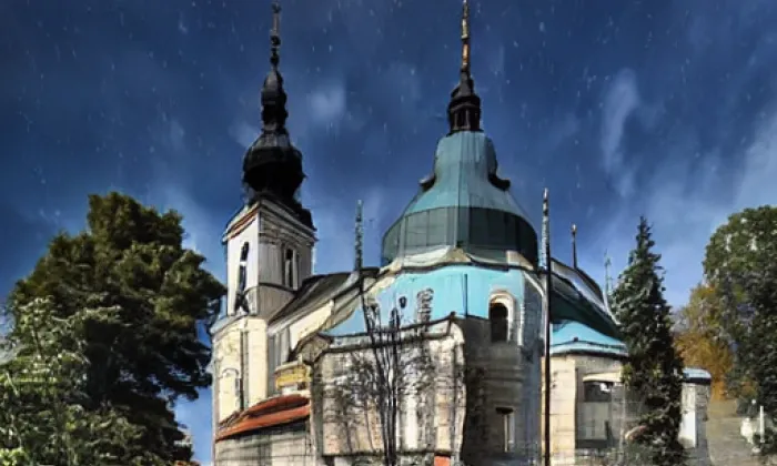 Kostel svatého Petra a Pavla (Vítkovice) – léto