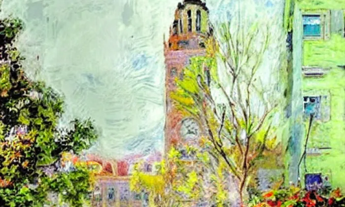 Kostel svatého Petra a Pavla (Vrskmaň) – spring