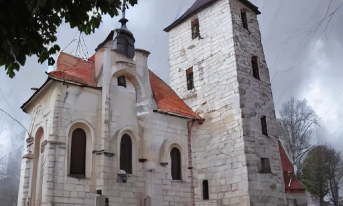 kostel svatého Petra a Pavla v Kralovicích – autumn