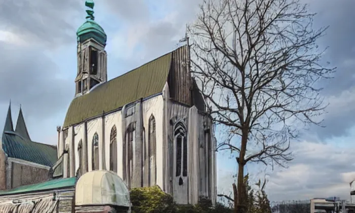 Kostel svatého Prokopa (Bezděkov nad Metují) – noc