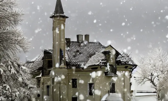 Kostel svatého Prokopa (Blažim) – winter