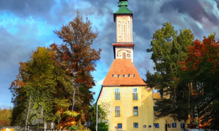 Kostel svatého Prokopa (Chotětov) – autumn