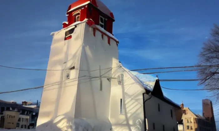 kostel svatého Prokopa (Domamil) – winter