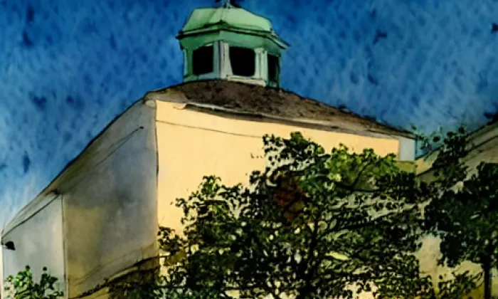 Kostel svatého Prokopa (Hodkovice nad Mohelkou) – akvarel