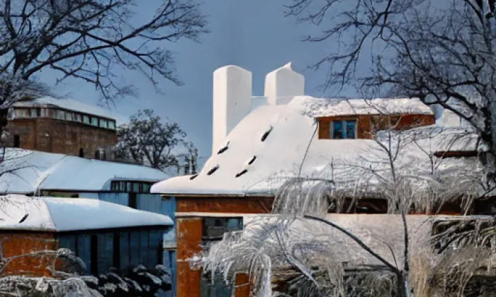 kostel svatého Prokopa (Jarošov nad Nežárkou) – winter