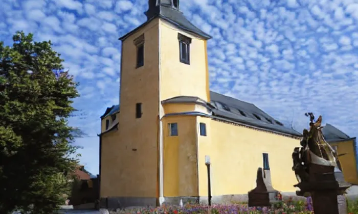 Kostel svatého Prokopa (Loštice) – autumn