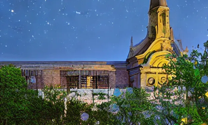 Kostel svatého Prokopa (Mukov) – noc
