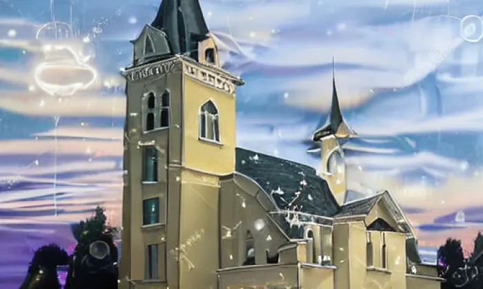 Kostel svatého Prokopa (Nýřany) – noc