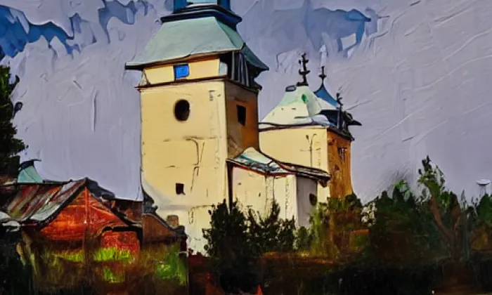 Kostel svatého Prokopa (Přepychy) – winter