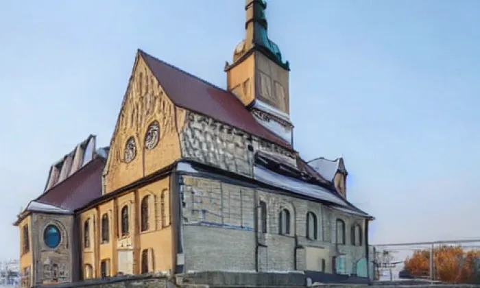 Kostel svatého Prokopa s farou – winter