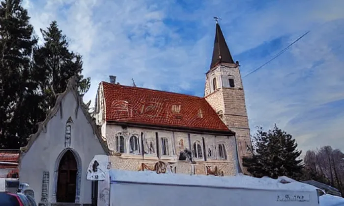 Kostel svatého Prokopa v Hrnčířích – jaro