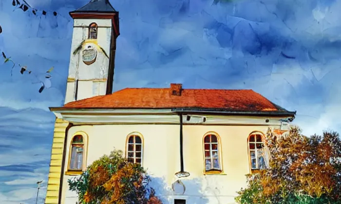 kostel svatého Stanislava (Úvaly) – autumn