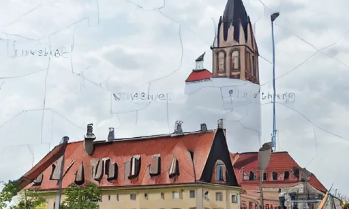 kostel svatého Stanislava (Jemnice) – akvarel