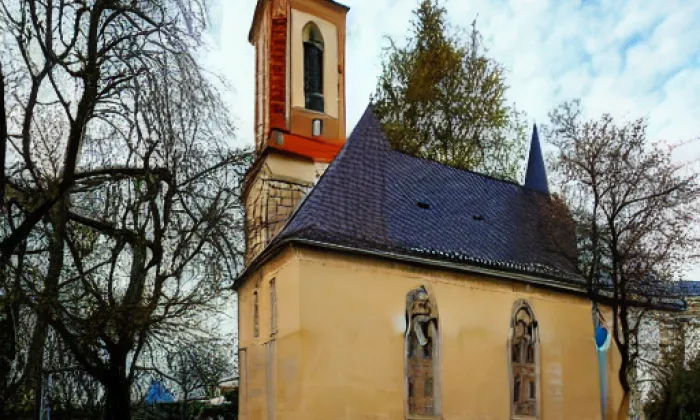 Kostel svatého Urbana (Rybáře) – akvarel