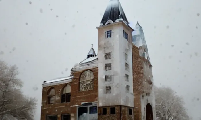 Kostel svatého Václava (Bítov) – zima
